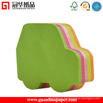 SGS Cute Different Shaped Sticky Notes Car Shaped Memo Pad